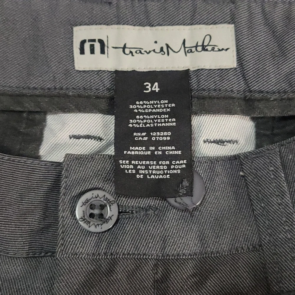 Travis Mathew Men's Gray Golf‎ Shorts Size 34 Lightweight Casual Athletic